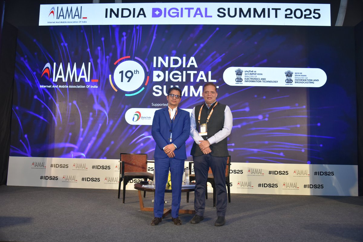 At #IDS25, Shri Dipesh Shah, (IFSCA) and moderator Shri Amit Rana, PwC discussed why GIFT City is the next big hub for GCCs. The session highlighted how businesses can leverage IFSCA’s growing ecosystem, from financial benefits to strategic positioning. #Indiadigitalsummit