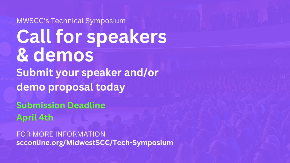 MidwestSCC's tweet photo. Call for Speakers &amp; Demos. Extended Deadline! Apply Now!

https://t.co/DBt19mhIeD

#scc #mwscc #societyofcosmeticchemists https://t.co/FToqFnkQk8