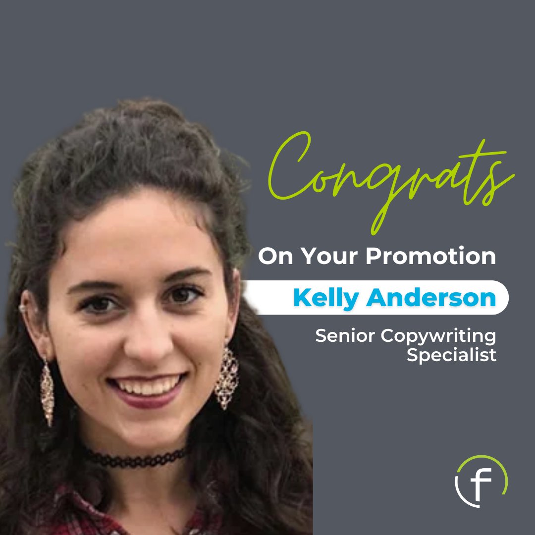 We're thrilled to celebrate Kelly Anderson on her well-deserved promotion to Senior Copywriting Specialist! ✍️✨ We can't wait to see all the amazing things she'll accomplish in this new role.

Join us in congratulating Kelly in the comments! 👏👏