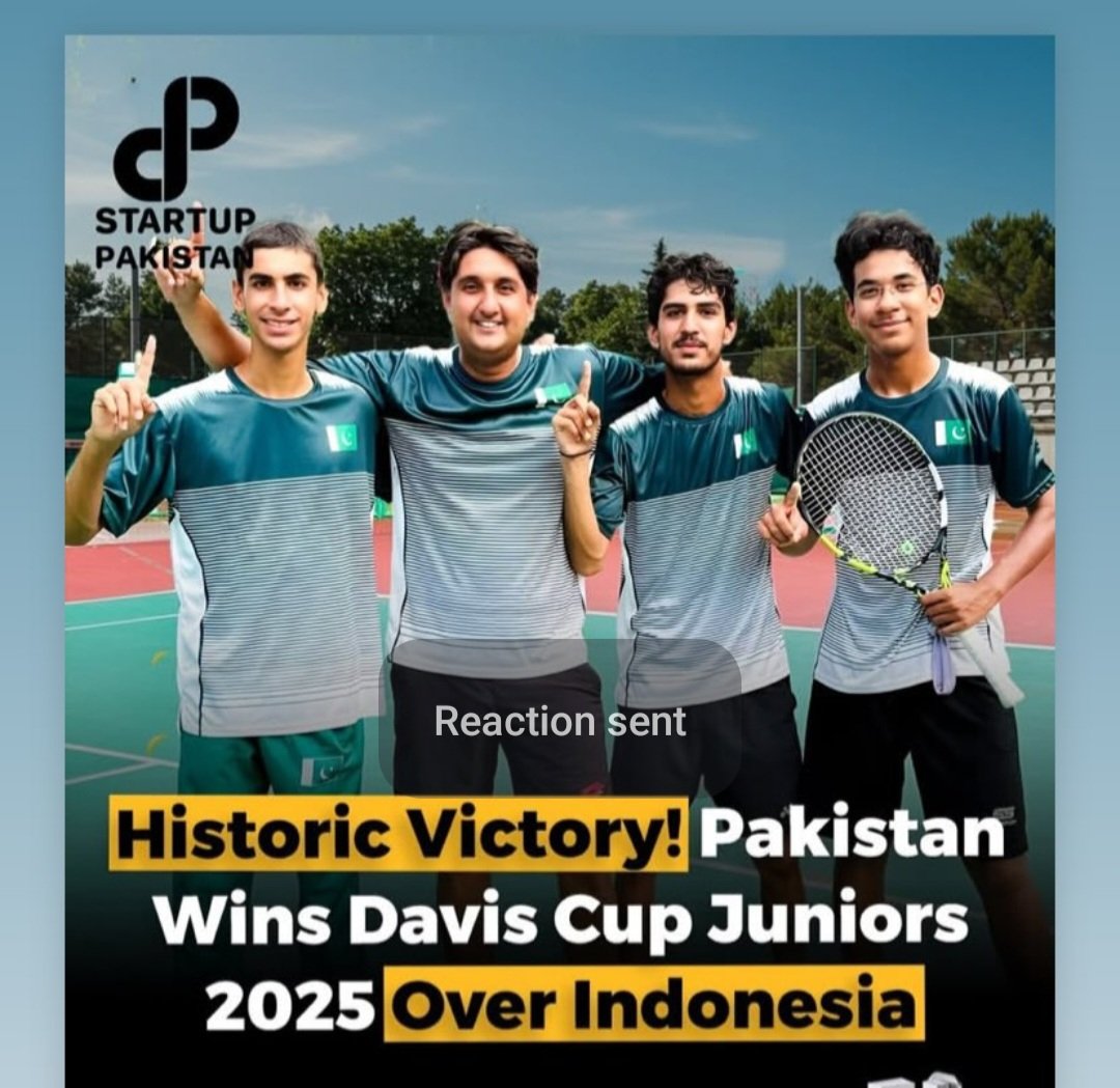 Aisam ul Haq Qureshi (@aisamhqureshi) on Twitter photo Mashallah 👏👏👏 Congrats Pakistan's junior <a href="/CopaDavis/">Copa Davis</a> tennis team for qualifying for Asia/Oceana main event to be held in Kazakhstan later this year 🫶🫶🫶 Mashallah 👏👏👏 Congrats Pakistan's junior <a href="/CopaDavis/">Copa Davis</a> tennis team for qualifying for Asia/Oceana main event to be held in Kazakhstan later this year 🫶🫶🫶