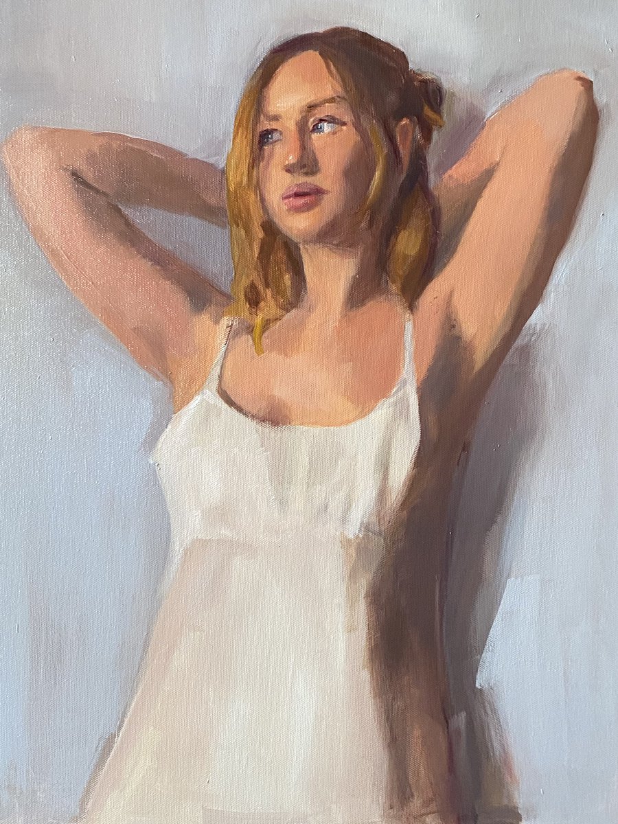 lsinger317's tweet photo. Sometimes it’s hard to know when you are finished, but this is done for now. #painting #art #figurativeart https://t.co/IQE51ijrNs