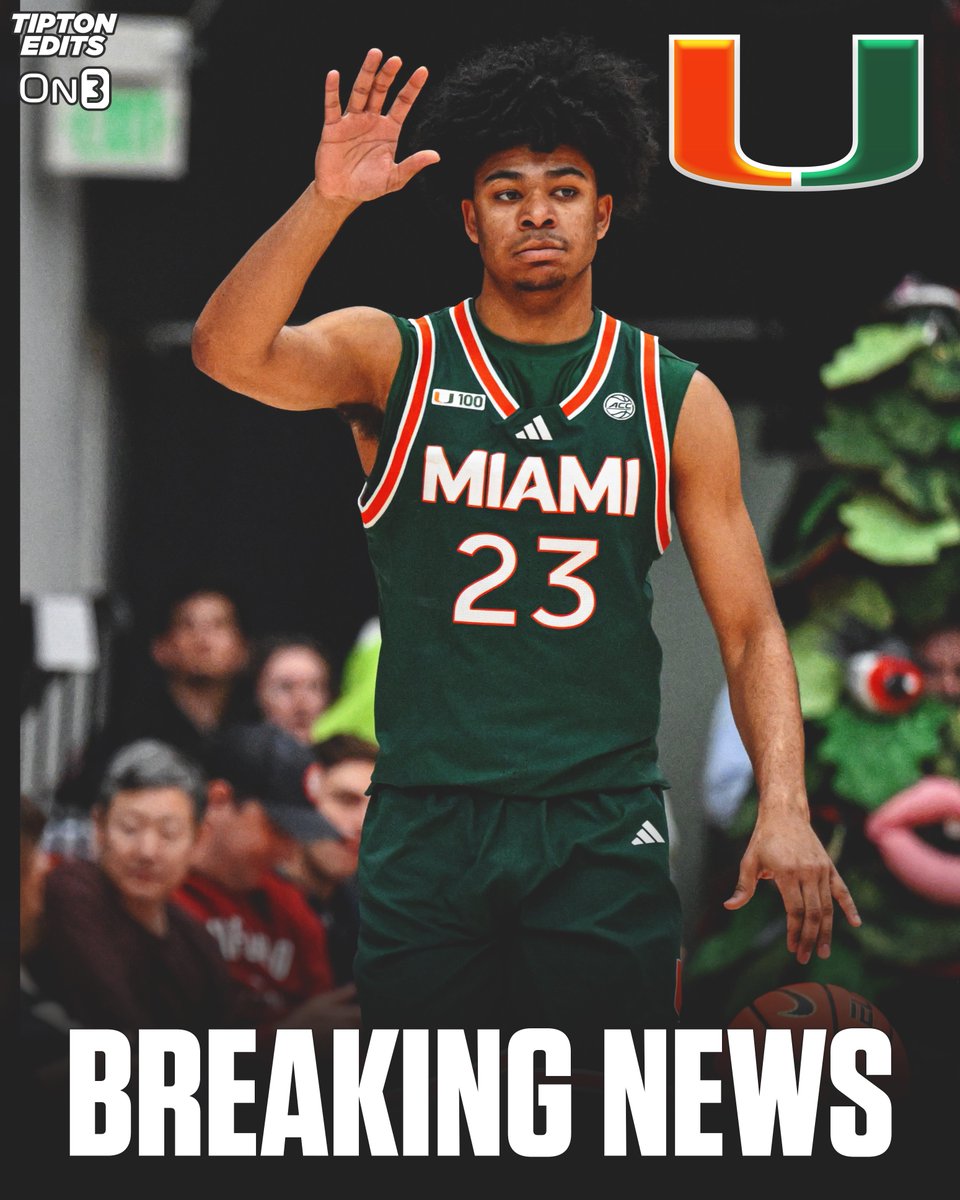 NEWS: Miami guard Austin Swartz is entering the transfer portal, his agency <a href="/lamfsports/">LAMF Sports</a> tells <a href="/On3sports/">On3</a>.

The 6-4 freshman is a former top-60 recruit and will keep the option of returning to Miami open. 

on3.com/college/miami-…