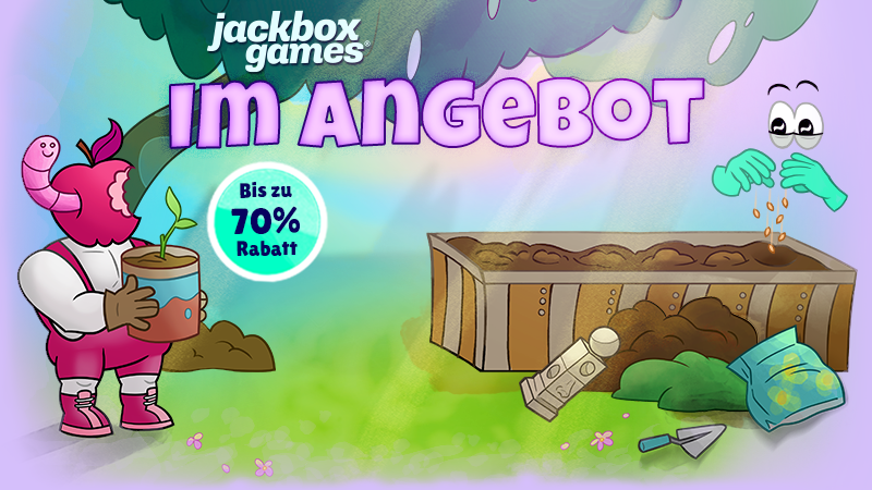 jackboxgamesde's tweet photo. Passend zum Steam Frühlings-Sale gibt es bei uns noch nie dagewesene Rabatte von bis zu 70% auf unsere Games! Nur noch bis zum 20. März 🥳 https://t.co/8Y5fh0uKgN