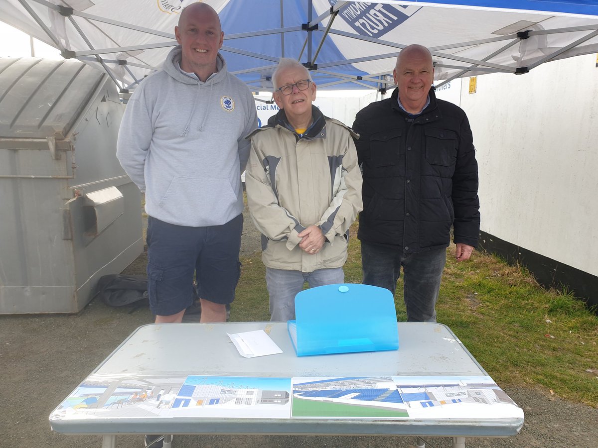 Chester Exiles (@chesterexiles) on Twitter photo Representatives of the Exiles are in the South Stand with other 100 Club backers supporting the disability viewing project. Exile Phil has come from Aberdeen. Here with Director Steve Jones and Russ from <a href="/BlaconSeals/">Blacon Seals</a> Representatives of the Exiles are in the South Stand with other 100 Club backers supporting the disability viewing project. Exile Phil has come from Aberdeen. Here with Director Steve Jones and Russ from <a href="/BlaconSeals/">Blacon Seals</a>