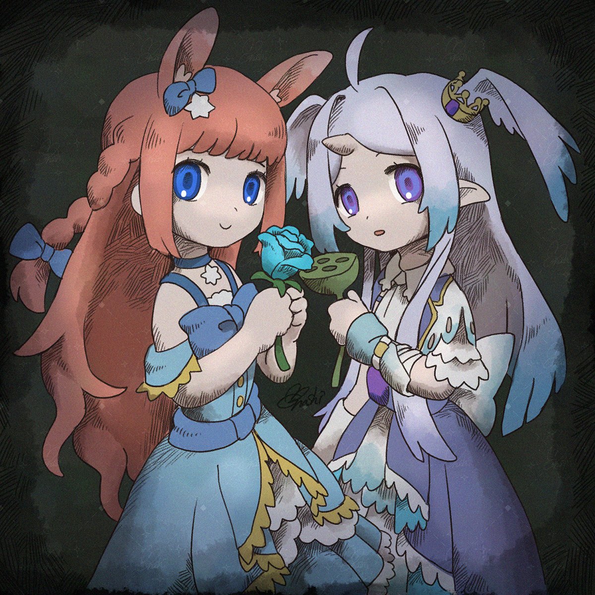 「いう゛風味#ウサァート#ぐろめるファンアート(せるふ) 」|manashi🌱ご依頼一旦ストップのイラスト