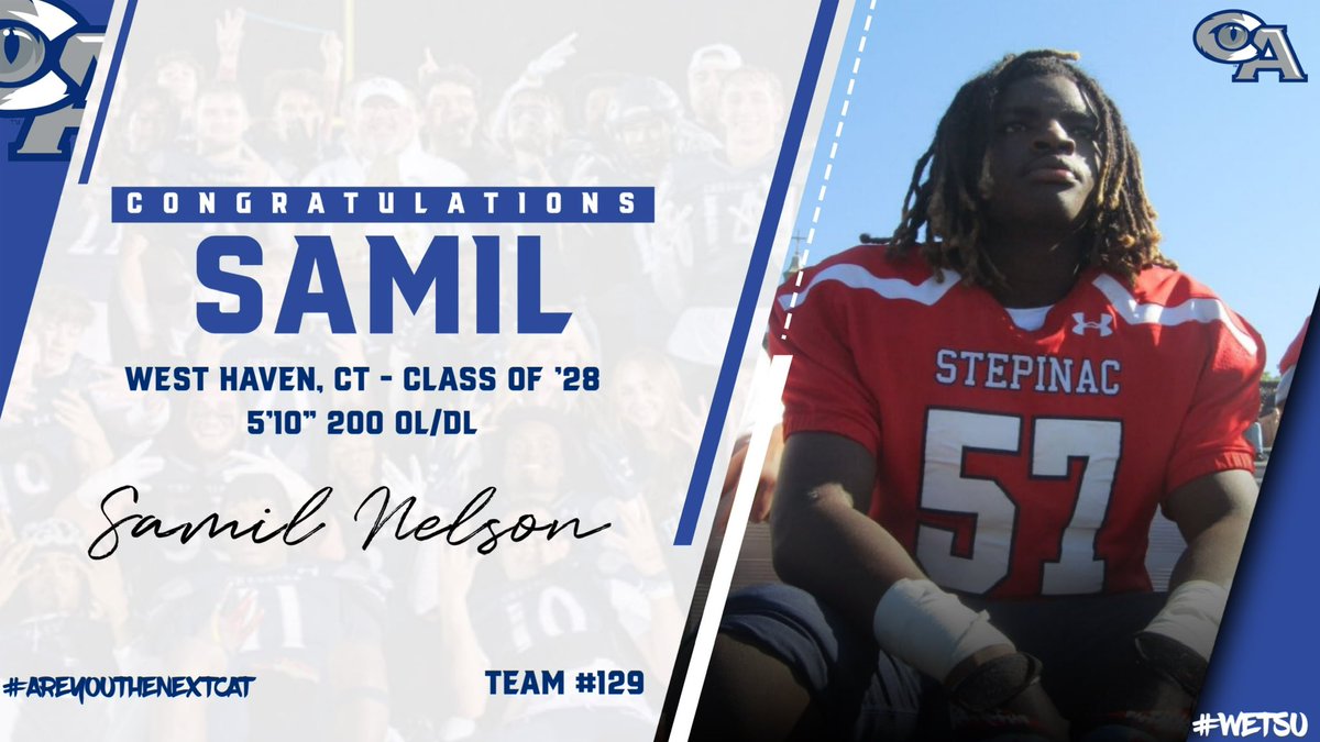 @Samil Nelson (@samill_n) on Twitter photo I am Blessed to announce that I will be transferring to <a href="/cheshireacademy/">Cheshire Academy</a> under
<a href="/Coach_Mella/">Bill Mella</a> l am hyped to be apart of the ca community let's go CA. I am Blessed to announce that I will be transferring to <a href="/cheshireacademy/">Cheshire Academy</a> under
<a href="/Coach_Mella/">Bill Mella</a> l am hyped to be apart of the ca community let's go CA.