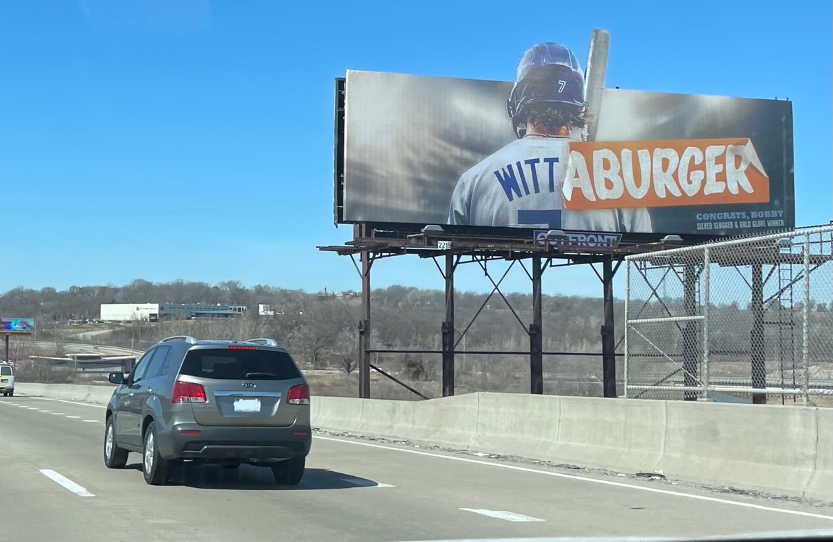 What A Billboard!
#Whatabillboard
#Wittaburger
<a href="/BwittJr/">Bobby Witt Jr</a> for <a href="/Whataburger/">Whataburger®</a>