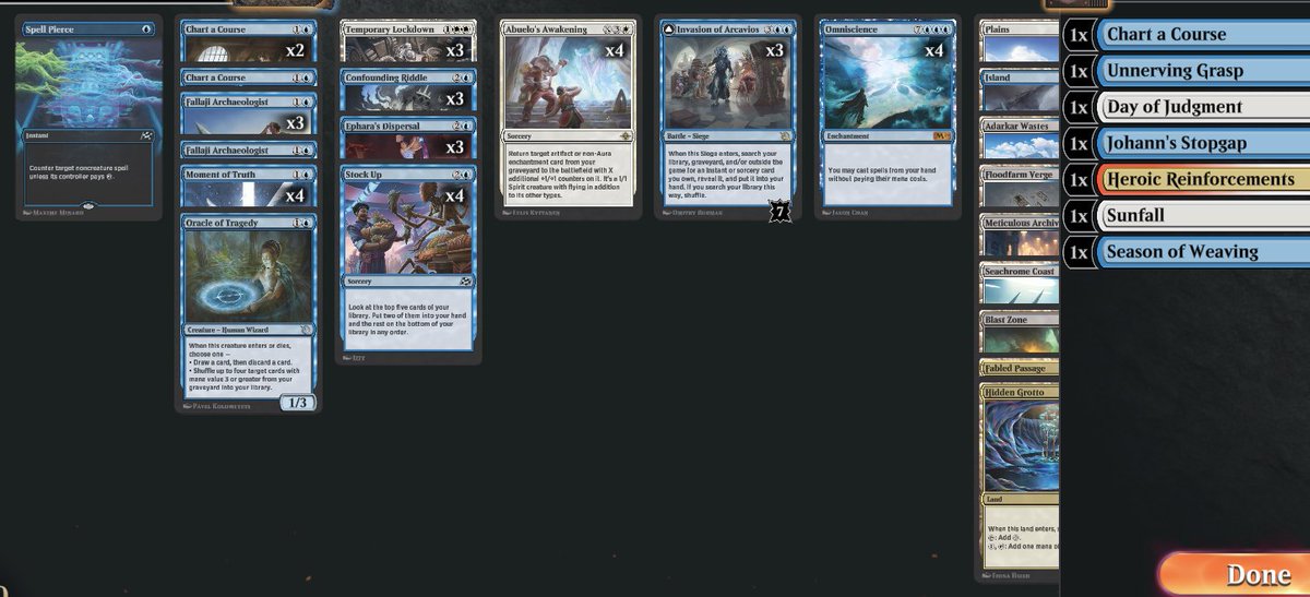 WrzoBuMTGO's tweet image. Easy play in completion with the best bo1 deck standard has seen in years. Teched in spell pierce for the mirror. Big thanks for #hardTesting with #teamKCT (@Xerk_MTGO, @BigBossAardos)