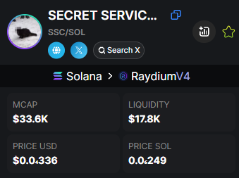 MOODENG_CALLS's tweet photo. ๐ Telegram Group: https://t.co/InnhgPPqbi
๐ Trading Bot: https://t.co/ju9SYpN9pn
$SSC / $SOL
๐ฐ MCAP: $33.6K
๐ช The agent is on the move โ No hesitation, just action!
Contract: CNjVfviWFnqUka9s4VXroSbSaZXriRgHWRFtAreypump
#SSC #SecretServiceCat #Solana #100xgem #CryptoWarrior https://t.co/o7gGwZ9pr2