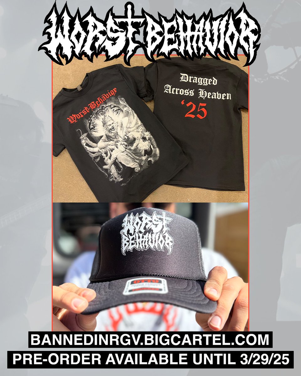 PRE-ORDERS ARE UP
UNTIL MARCH 29TH!

bannedinrgv.bigcartel.com

Pick something up!
