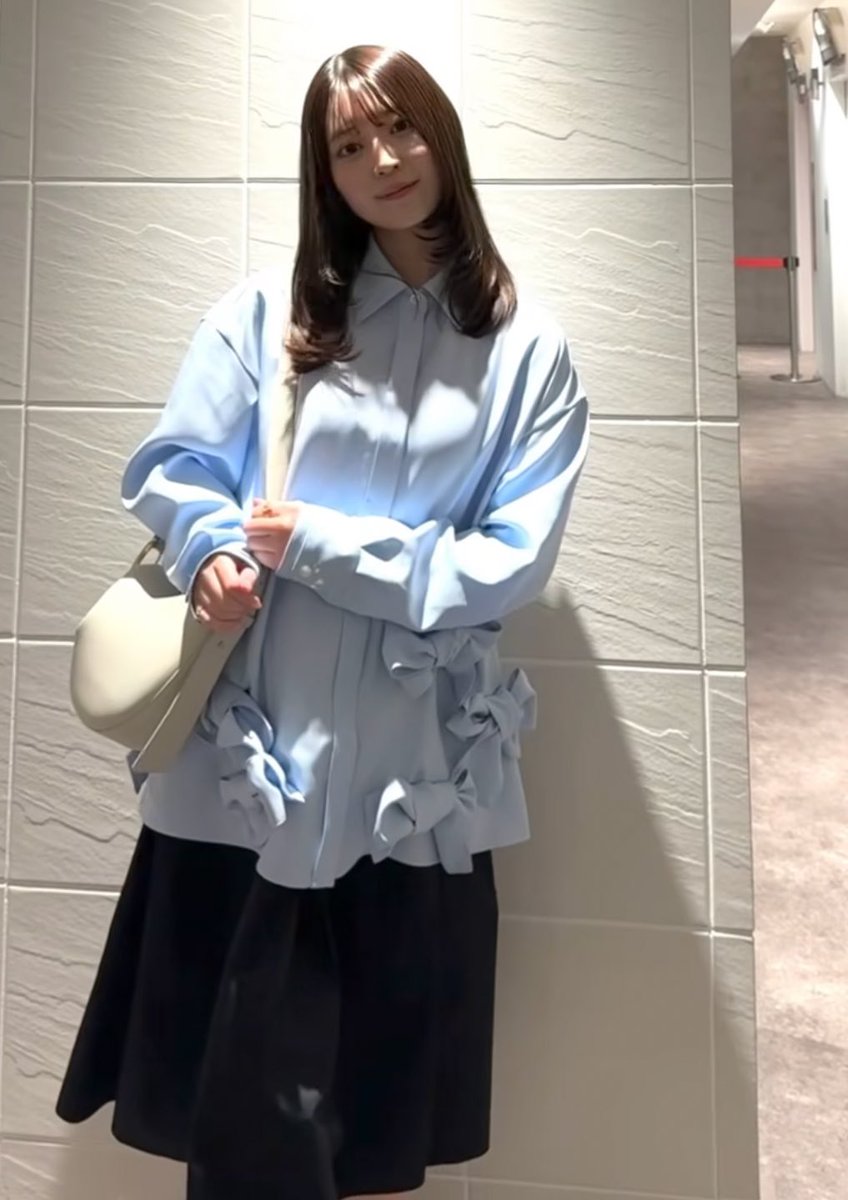 🩶#阪口珠美 ちゃん着用 □ THE TOÉ kordela twist shirt ¥23,000