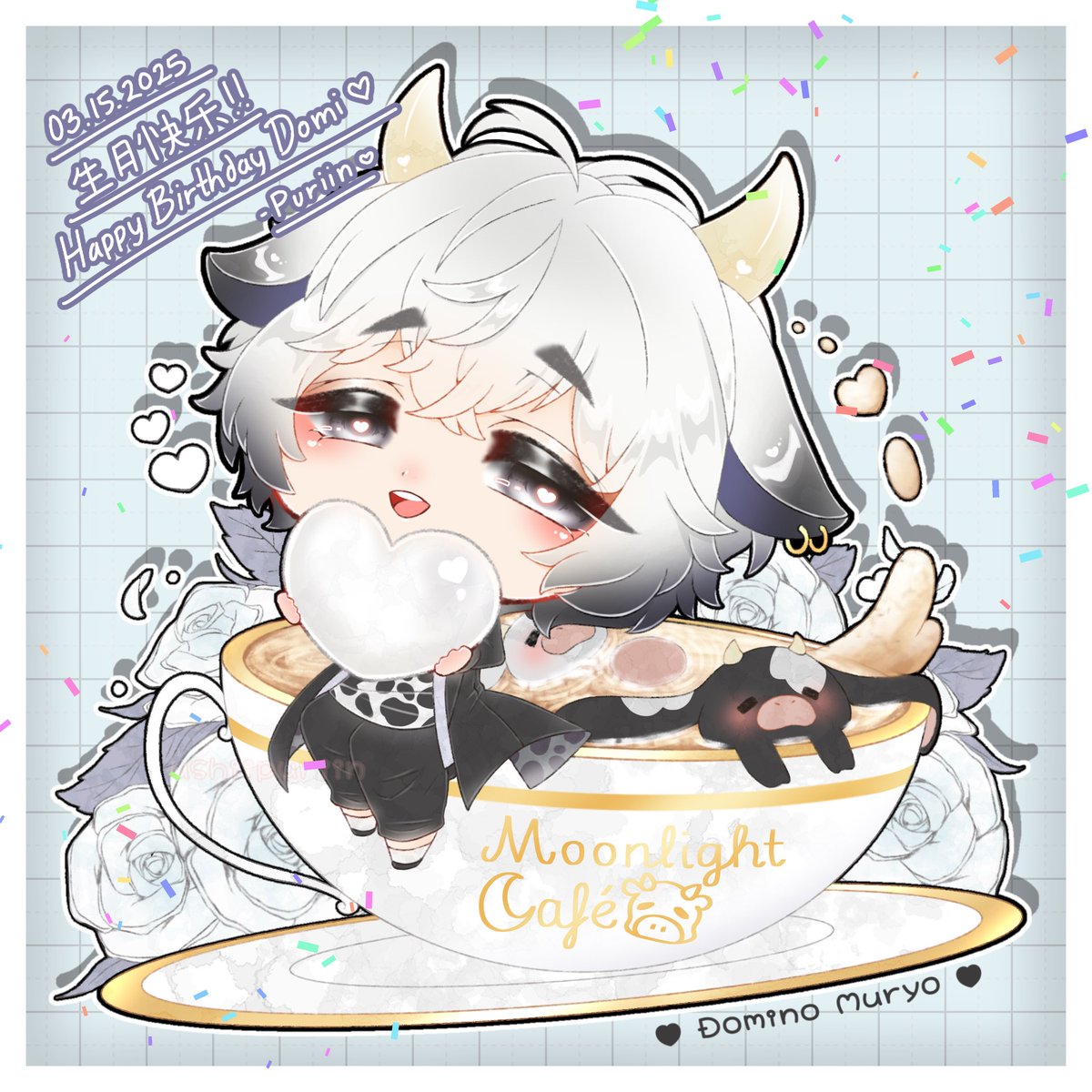 ushiipuriin's tweet photo. 03.15.2025 TELL HIM HAPPY BIRTHDAY!!
Happy Birthday to the softest, coziest, and maybe just a lil sus cowguy Domi! ๐๐
I hope today is filled with your most favorite things ๐ค
#Muutiful https://t.co/u7ljKZ510u