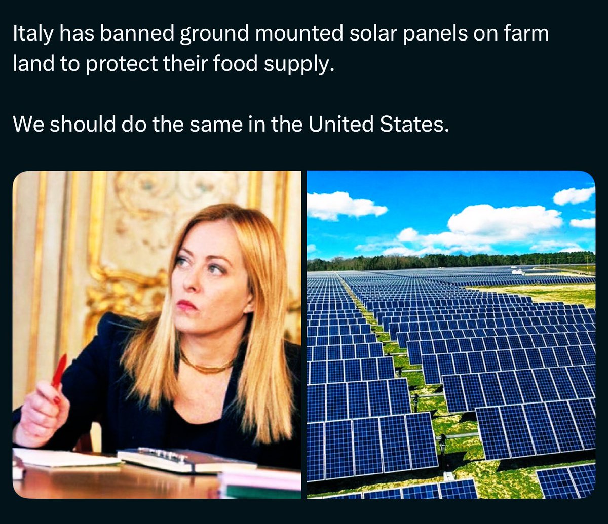 DeepBlueCrypto's tweet photo. @GiorgiaMeloni @VP @realMaalouf Let’s follow Italy 🇮🇹 and do the same in USA 🇺🇸 https://t.co/A71ssTCefM