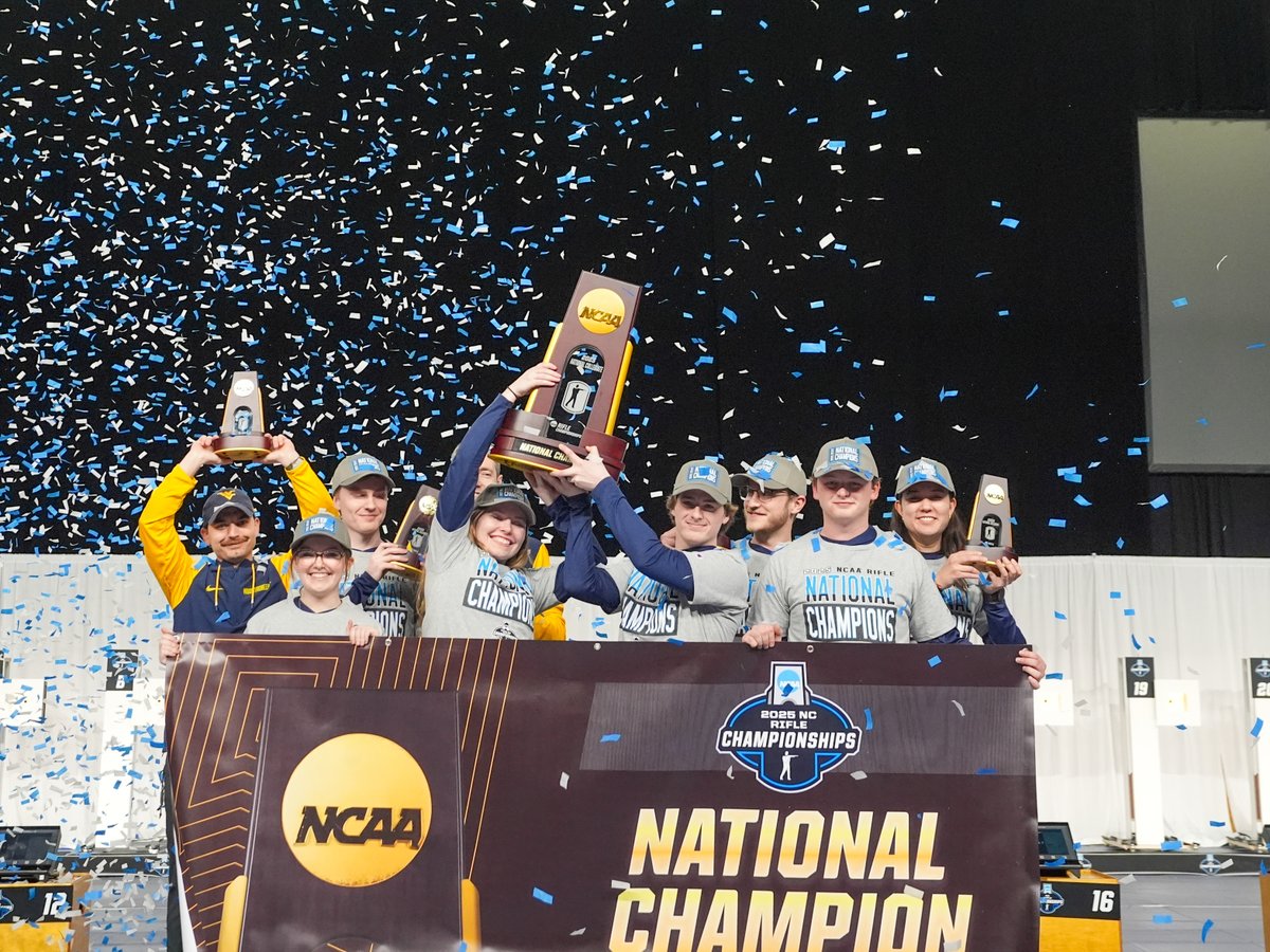🏆 The Mountaineers are champions! 🏆

Congratulations to <a href="/WVURifle/">WVU Rifle</a> on claiming their 20th #NCAARifle title‼️