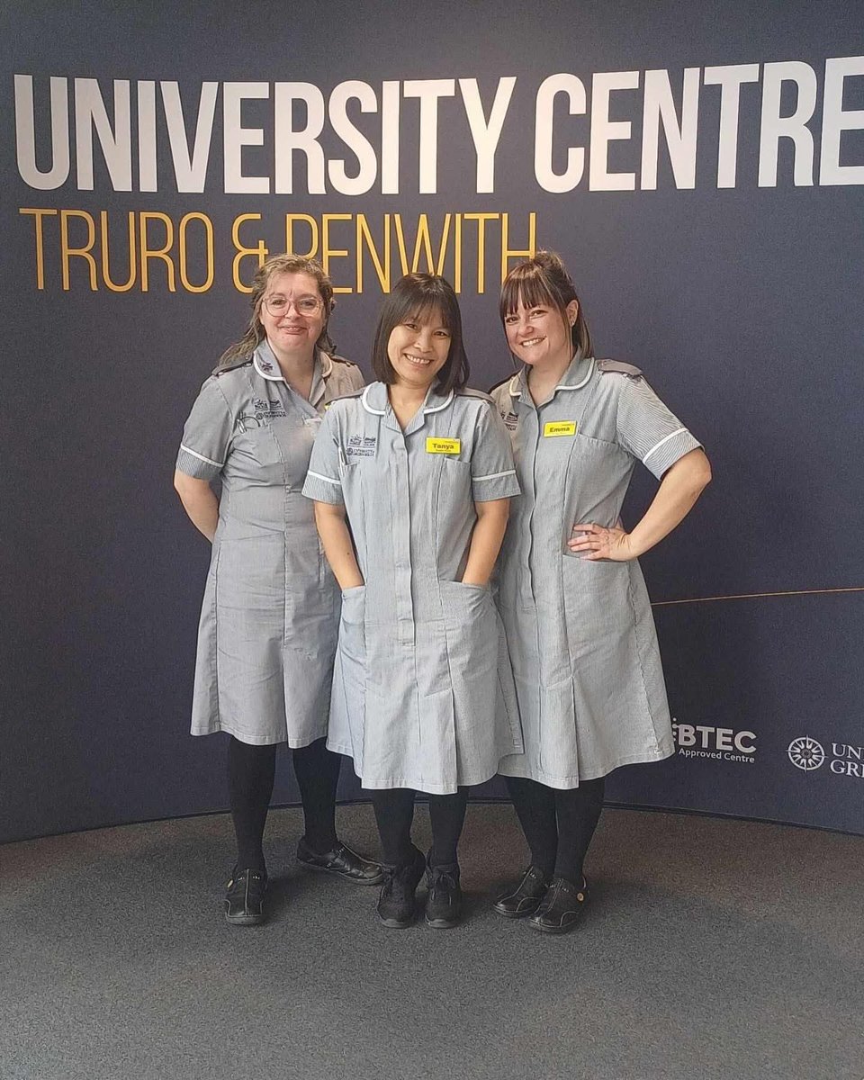 #bodminCATU are super proud Anna, Tanya and Emma. Three of our wonderful RNDA students who are just entering there THRID year! <a href="/CornwallFT/">Cornwall Partnership NHS Foundation Trust</a>