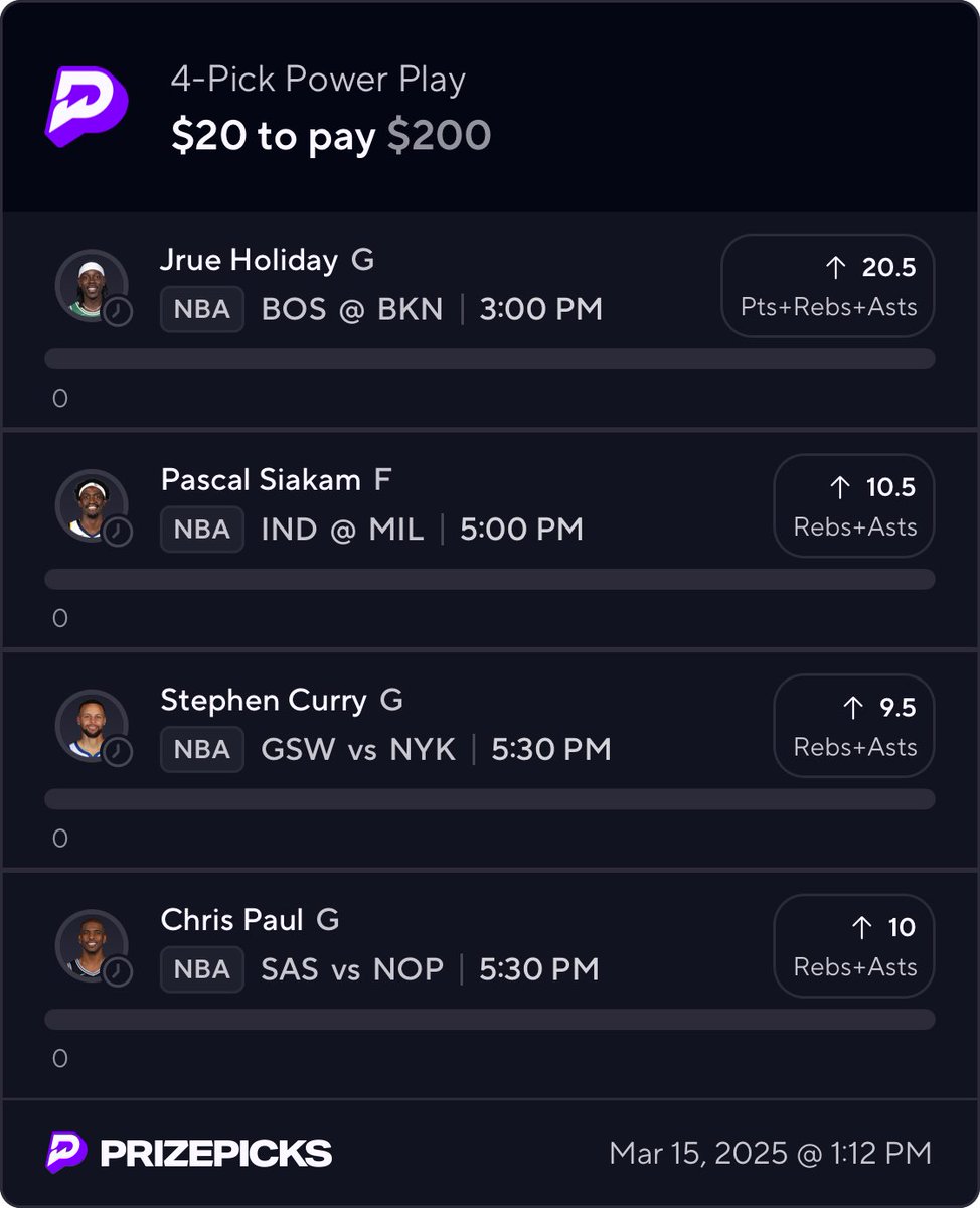 RS3Props's tweet image. NBA 4 Man ⛹️

#GamblingX | #PrizePicks | #nba | #nbaprizepicks | #Underdog 

prizepicks.onelink.me/gCQS/shareEntr…
