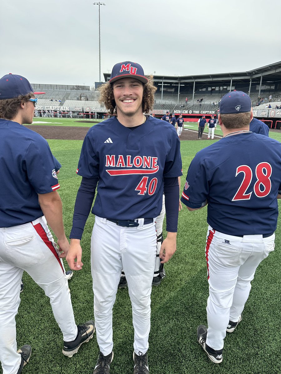 BaseballMaloneU's tweet photo. Finn Schmitt goes 6 innings and earns the win and Cooper Davies earns the save as the Pioneers complete the shutout in game 3 of the series! Game 4 will star at 4:45!

Final
🐴- 0
🚩- 2 https://t.co/w9M5YCiQGg