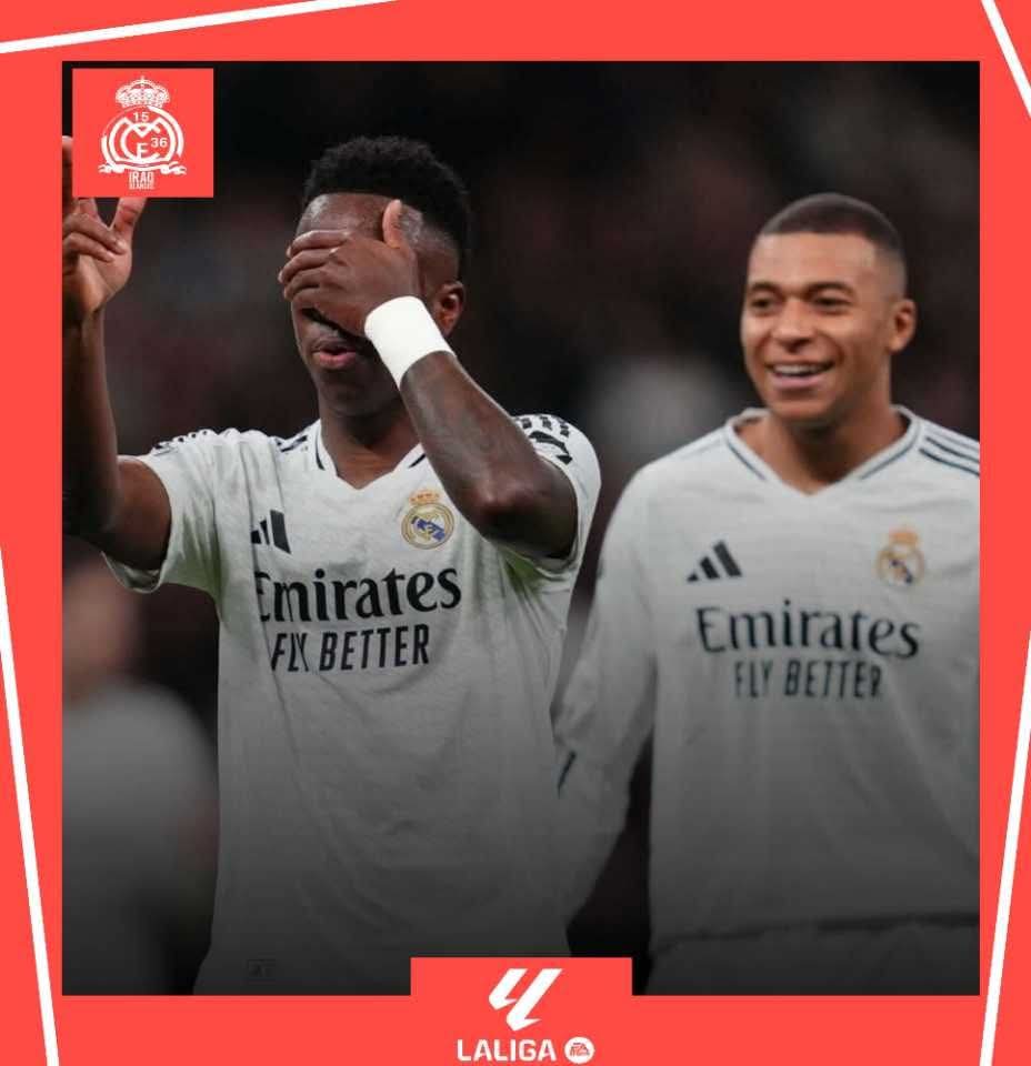 🚨 ماركا | 10 من أهداف مبابي الـ21 في الدوري الإسباني جاءت بدون تواجد فينيسيوس على أرض الملعب.