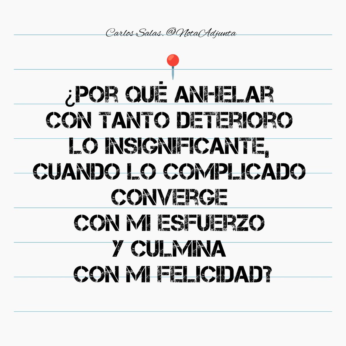 NotaAdjunta's tweet image. @NotaAdjunta #Felicidad