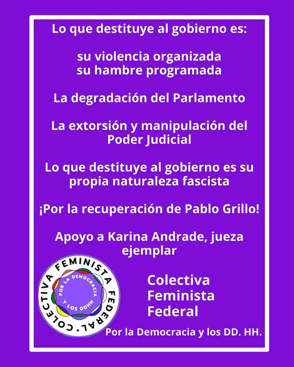 La colectiva feminista dice: