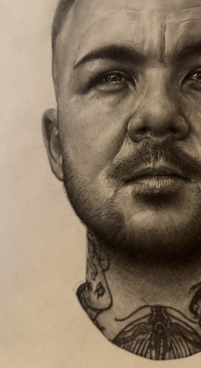 Work in progress (acrylic ink on wood).