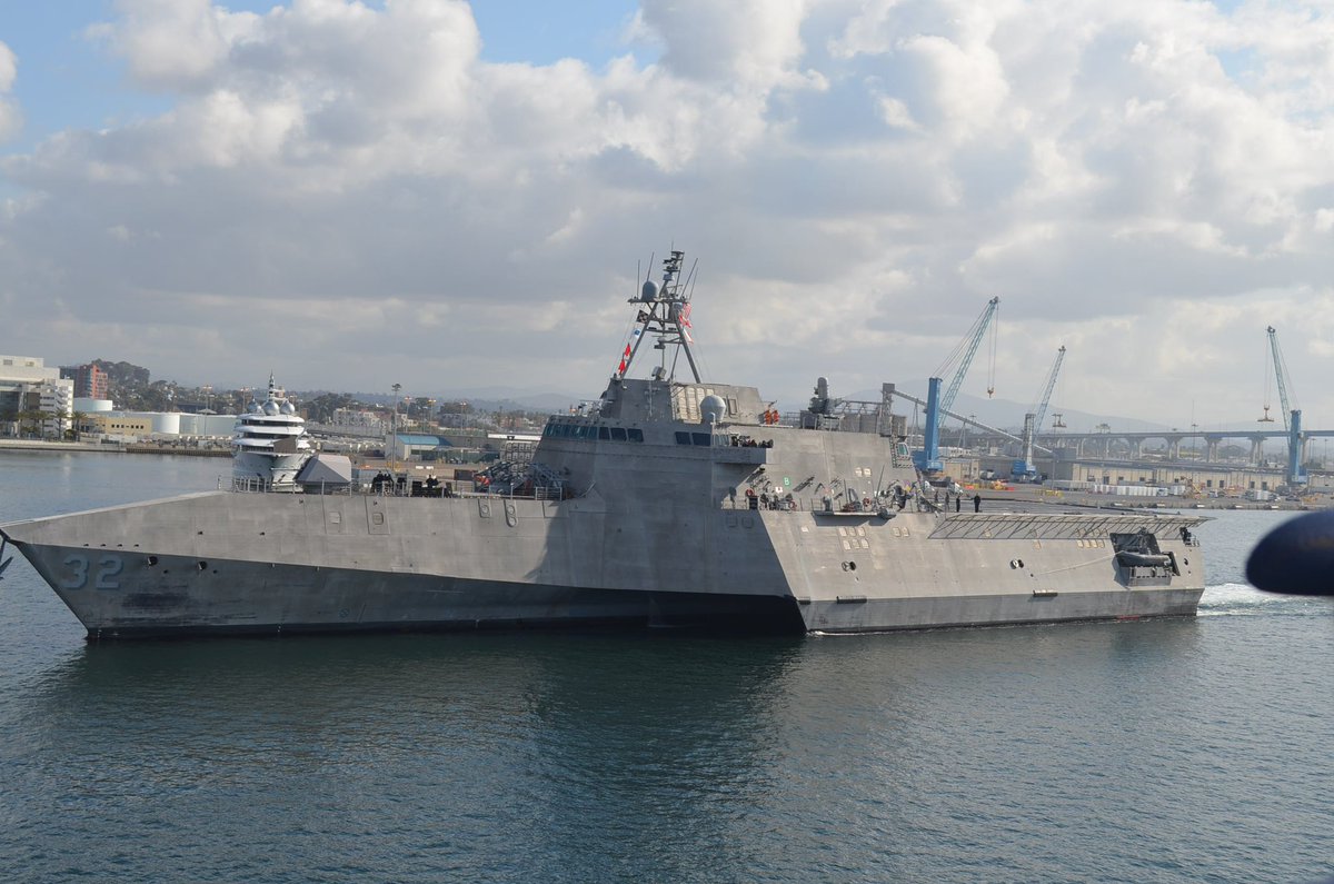 U.S. 3rd Fleet (@us3rdfleet) on Twitter photo Saturday Pop Quiz❕
What do Cincinnati, Charleston, Canberra, and Santa Barbara all have in common? ⚓️
They were all underway this week in 3rd Fleet! 💪
#readiness | #warfighting | #LCS
<a href="/USNavy/">U.S. Navy</a>
<a href="/USPacificFleet/">U.S. Pacific Fleet</a>
<a href="/SurfaceWarriors/">Naval Surface Forces</a>
<a href="/INDOPACOM/">U.S. Indo-Pacific Command</a> Saturday Pop Quiz❕
What do Cincinnati, Charleston, Canberra, and Santa Barbara all have in common? ⚓️
They were all underway this week in 3rd Fleet! 💪
#readiness | #warfighting | #LCS
<a href="/USNavy/">U.S. Navy</a>
<a href="/USPacificFleet/">U.S. Pacific Fleet</a>
<a href="/SurfaceWarriors/">Naval Surface Forces</a>
<a href="/INDOPACOM/">U.S. Indo-Pacific Command</a>