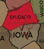 This US map from Violator #6 might be the worst thing I've seen in comics. 

Feel free to let me know if I miss anything here  

Dalaware 
WYoMING 
Minessota 
Two just completely unknown blobs above Virginia  
Famously Chicago, great northern Iowa city 
Lousiana  

What a mess.