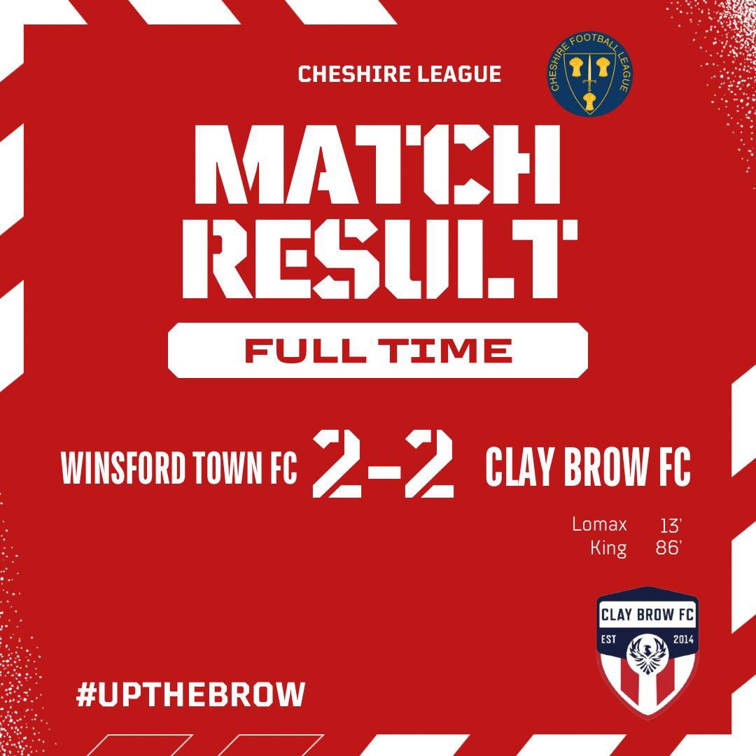 Claybrow F.C (@claybrowfc) on Twitter photo A very good point on the road today against Winsford Town.
Winsford is never an easy place to go. Despite us losing 2 lads to injuries in the 1st half, all the boys battled on superbly.
Today was a great example of what a brilliant job <a href="/nathanbirch4/">nathan birch</a> has done with our Reserve A very good point on the road today against Winsford Town.
Winsford is never an easy place to go. Despite us losing 2 lads to injuries in the 1st half, all the boys battled on superbly.
Today was a great example of what a brilliant job <a href="/nathanbirch4/">nathan birch</a> has done with our Reserve