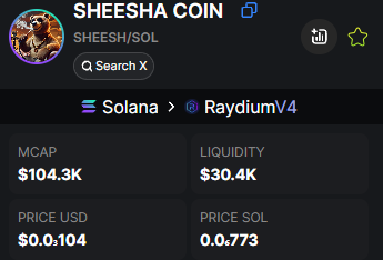 MOODENG_CALLS's tweet photo. $SHEESH COIN โ LIGHT IT UP! ๐จ๐ฅ
๐ Telegram Group: https://t.co/InnhgPPqbi
๐ Trading Bot: https://t.co/ju9SYpN9pn
๐ฐ MCAP: $104.3K
Contract: Hs4eTVMZ45REzhAxrX8iq1vXpLur7Acv4LnybhjLpump
#SheeshaCoin #Solana #100xGem #CryptoWarrior #nofear $BTC $ETH $XRP $SOL $BNB $DOGE $ADA https://t.co/tweCO6IufX