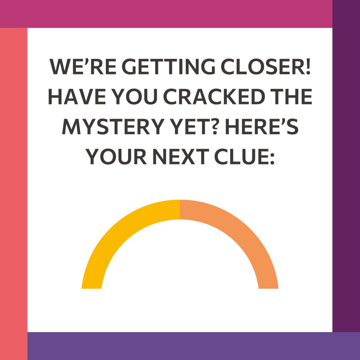 We're getting closer… 🔎 Have you cracked the mystery yet? 🤔💡 Here's another clue—will this be the one that finally unlocks it? Or will the suspense keep you guessing? 👀😆 Drop your best guess below!