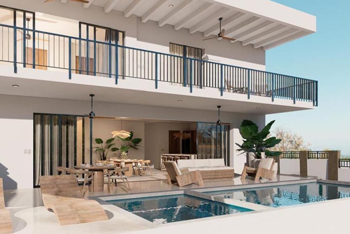 CaboREMagazine's tweet photo. #CasaCardon is a contemporary designed 4BR, custom home situated within the  exclusive Country Club #CaboSanLucas golf community. This property offers stunning views of the fairway of  the 16th hole and the sea. To learn more visit: https://t.co/YlMNBBNSM8 @RemaxCaboRE https://t.co/b9owit8WQW