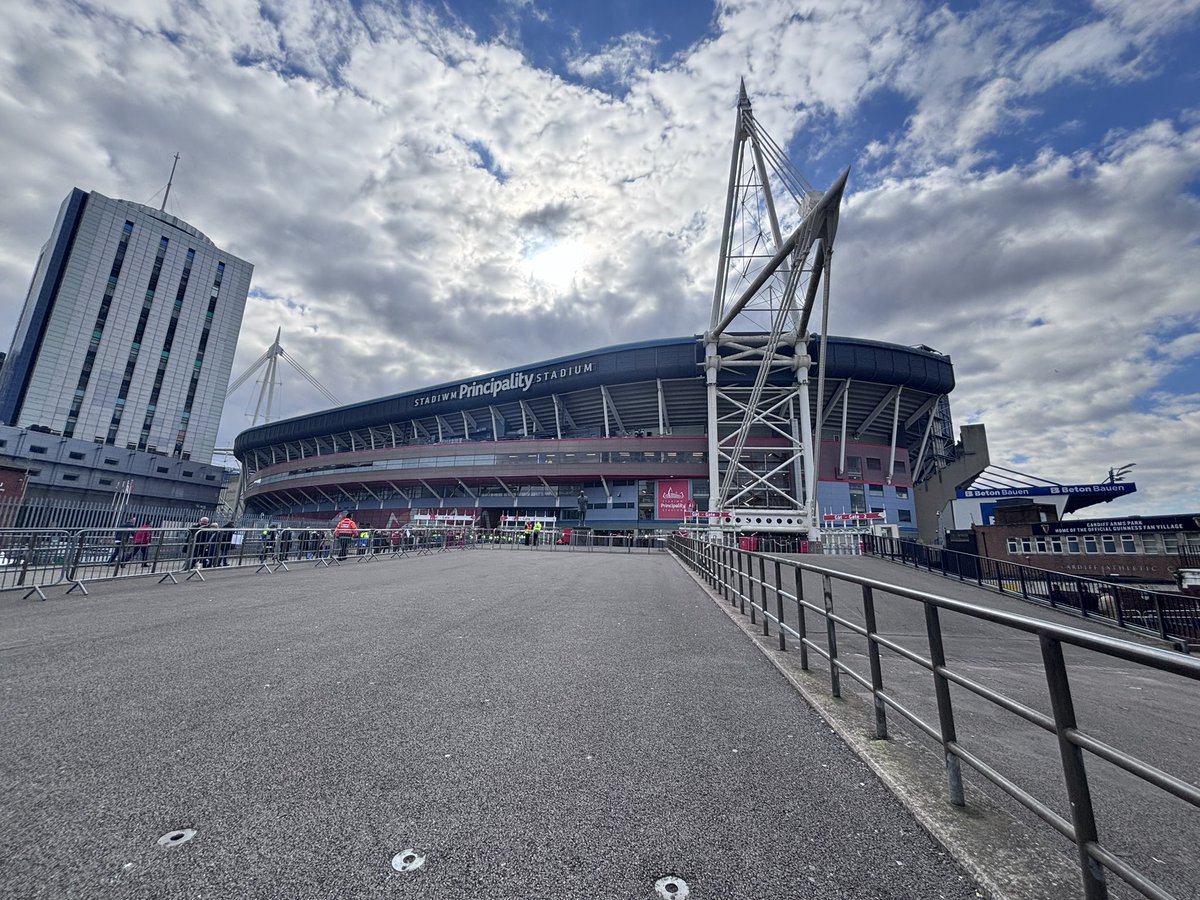 ToveyHarry's tweet photo. 📍Principality Stadium 

Great to be here in Cardiff this afternoon for @WelshRugbyUnion final Six Nations match as they take on @EnglandRugby 

February 12 2022 was the last Wales win at Principality Stadium in the Six Nations

#GuinnessM6N | #WALvENG | @RuckRugby https://t.co/HahUIbwWG9