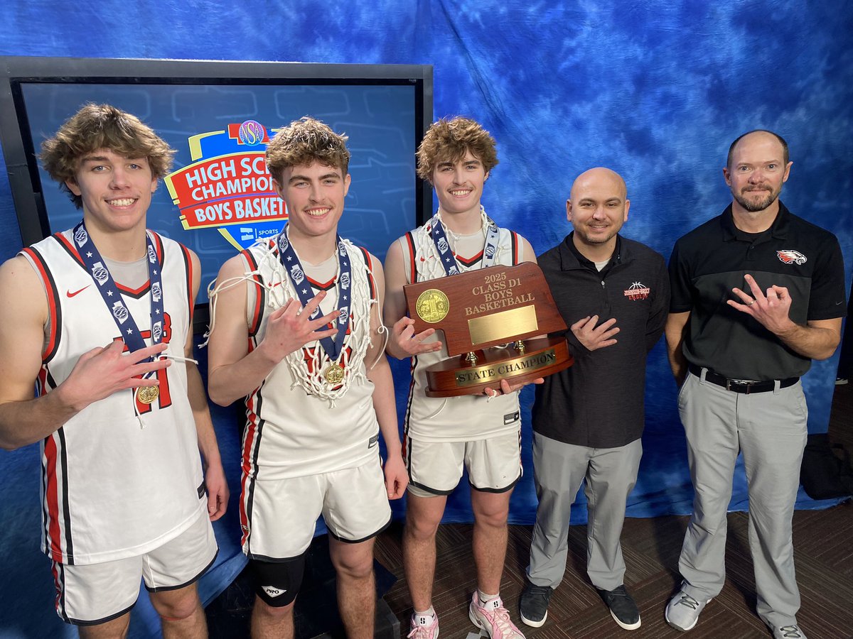 Congratulations to <a href="/JB_Eagles/">Johnson-Brock Eagles</a> 3-peat is complete!  Johnson-Brock beats Howells-Dodge 61-46 for its 3rd straight D1 Championship <a href="/nsaaevents/">NSAA Events</a>