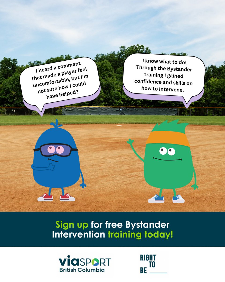When conflict arises, do you know how to step in? 🤔 

Join our FREE Bystander Intervention training on March 27, 2025, and learn how to safely make a difference. Register here: viasport.ca/resources/how-…. 

#SafetyInSport #BystanderIntervention #MakeSportBetter