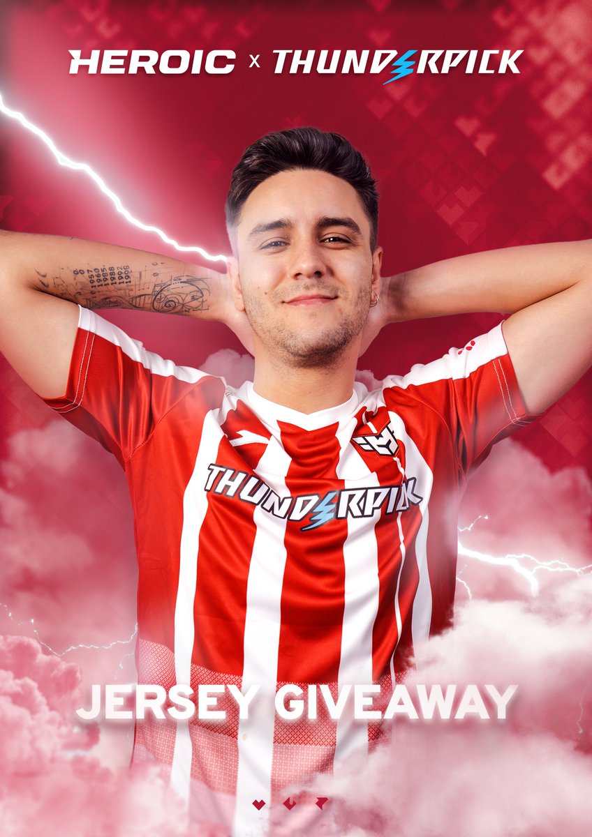 THUNDERPICK x HEROIC 2x JERSEYS GIVEAWAY

follow <a href="/SunPayuscs/">SunPayus</a> + <a href="/thunderpickco/">Thunderpick</a>
like + reply with an emoji 🇪🇸