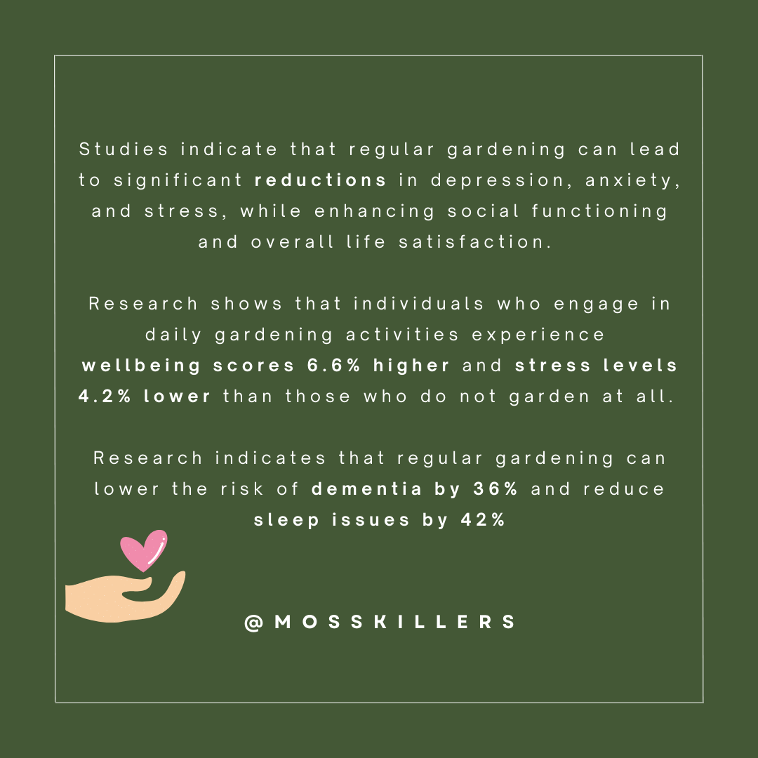 mosskillers's tweet photo. Science proves that getting your hands in the soil boosts mood, improves sleep, and enhances overall well-being. 🌼💚

Grab your tools, step outside, and let nature work its magic!🌿

#GardeningForWellbeing #MentalHealthMatters #HappyGardening #GreenTherapy #StressFreeGardens https://t.co/d1yxJ0ELNO