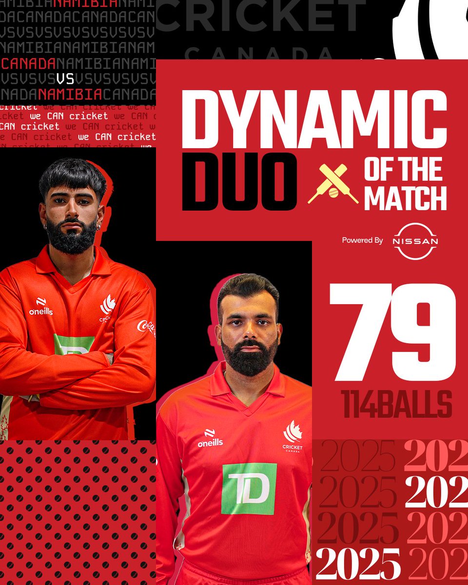 canadiancricket's tweet photo. Solid partnership between the openers today!💪
#CricketCanada #weCANcricket #CANvNAM https://t.co/oS29NdmHQm