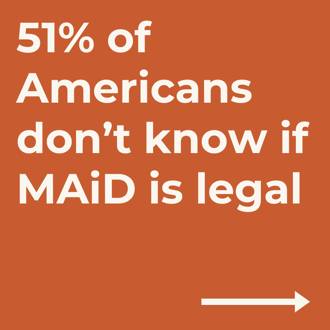 completedlife's tweet photo. According to a new study from JAMA Network, over half of Americans do not know whether MAiD is legal anywhere in the country—or even in their own state.

Read the article here to learn more: 
https://t.co/MWdssUoARV

#medicalaidindying https://t.co/oeTQvDJsj4