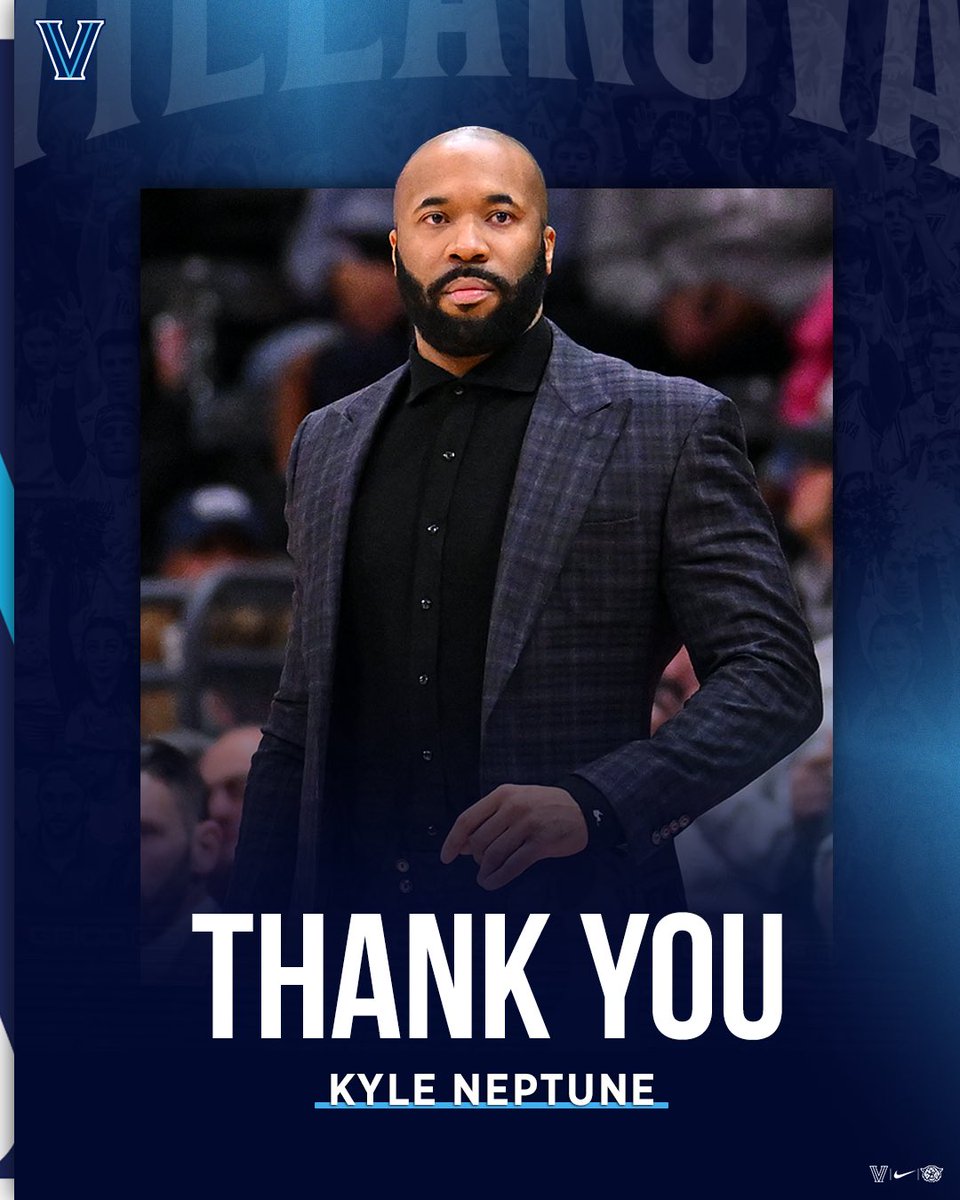 NovaAthletics's tweet photo. Thank You Coach Neptune for your dedication, leadership and service to Villanova Men’s Basketball. https://t.co/nLHrugOjjE