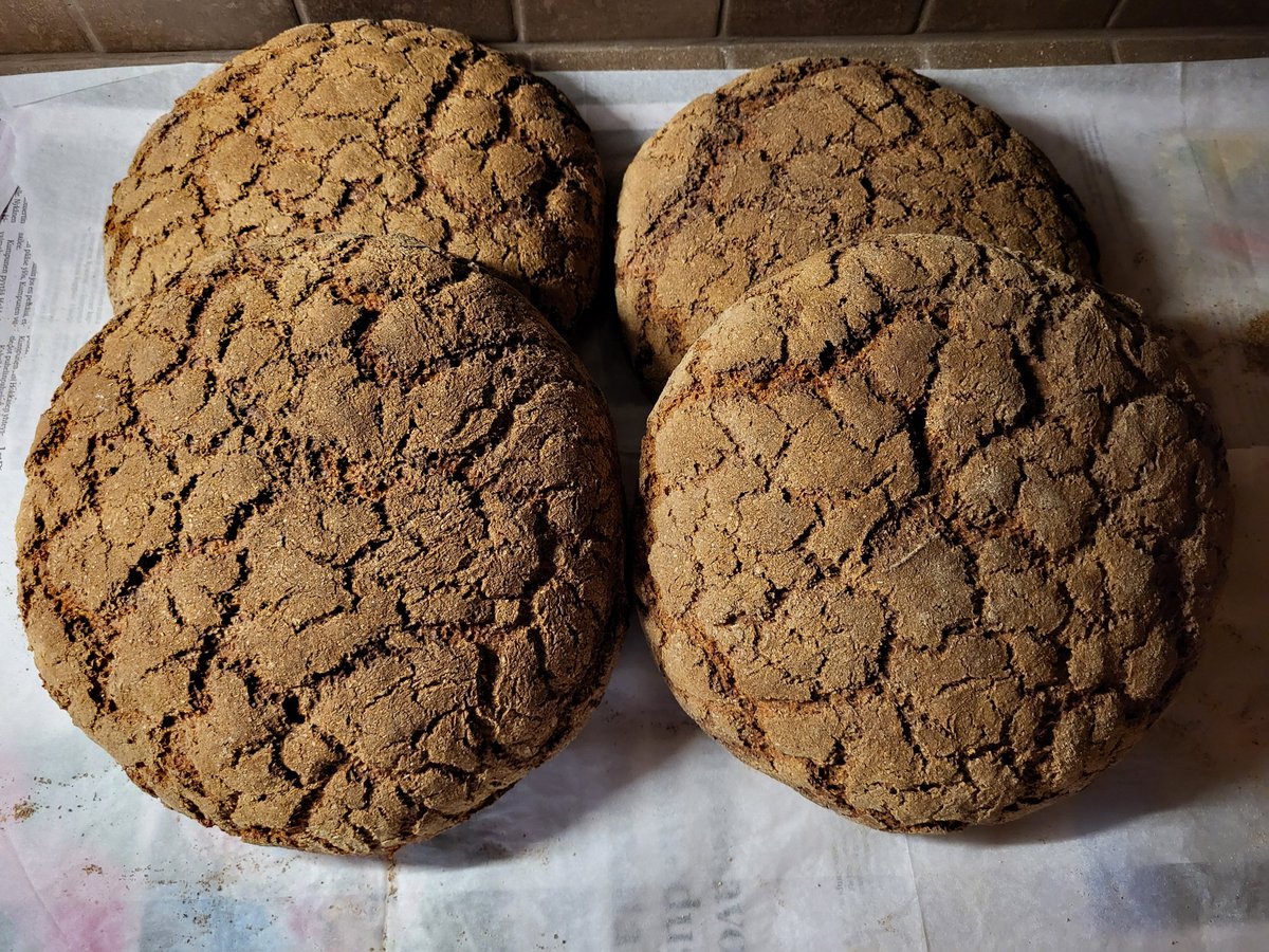 Ruisleipää lauantaihin. Joko luulitte minun unohtaneen leivänteon? Ehei se niin vain käy! Kaksi tuosta jo hävisi! Tekisikö mielesi🤔😋
#Leipätielläpitää #ruisleipä