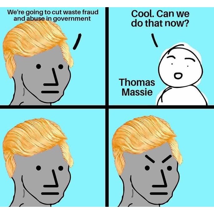 gwpro's tweet image. Apparently cutting spending isn&apos;t on the docket yet.  #DOGE #congress #ContinuingResolution #spending #deficit #debt #ThomasMassie #RandPaul #optout