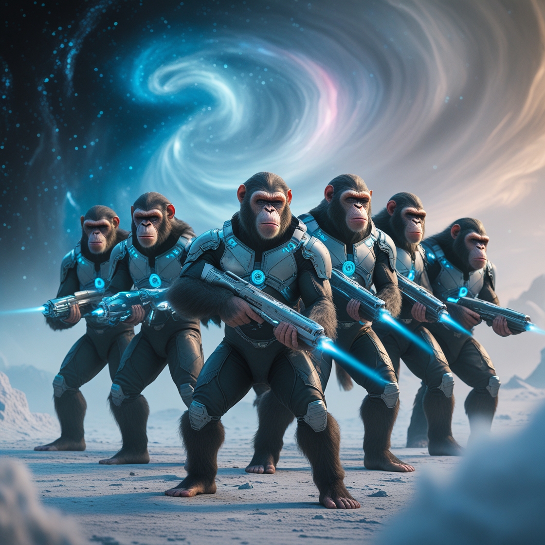CApes67558's tweet photo. Born in the universe first formation, Apes defend against interstellar frost with pulsar lasers and guns
#NFT
#NFTs #NFTCommunity #OpenSea #OpenSeaNF https://t.co/NfPK5uccGr