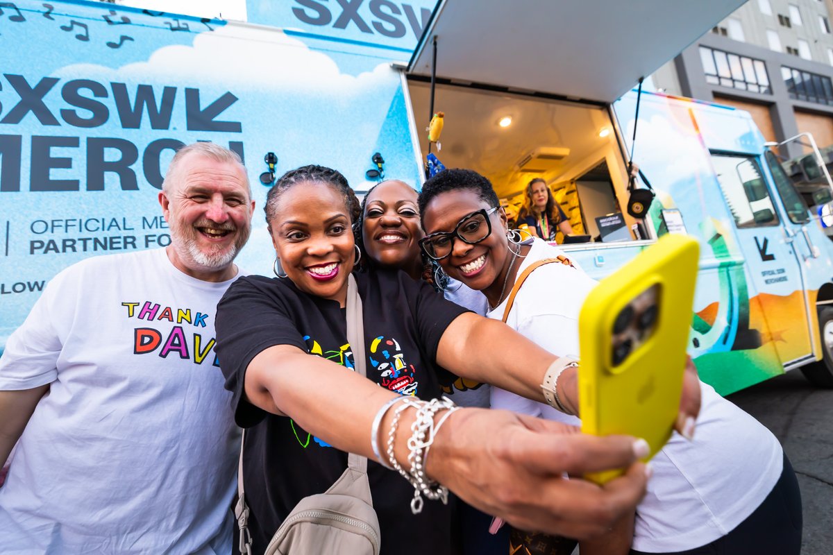 Not a drill - it's your last chance to get #SXSW2025 tees, hats, bags and more at our merch truck. 🏃

Final day schedule:
📍 4th/Trinity (outside the ACC) from 11 AM-5PM CT
📍 Old Red River (outside Waterloo Park) from 5:30-10 PM CT

📷: Aaron Rogosin