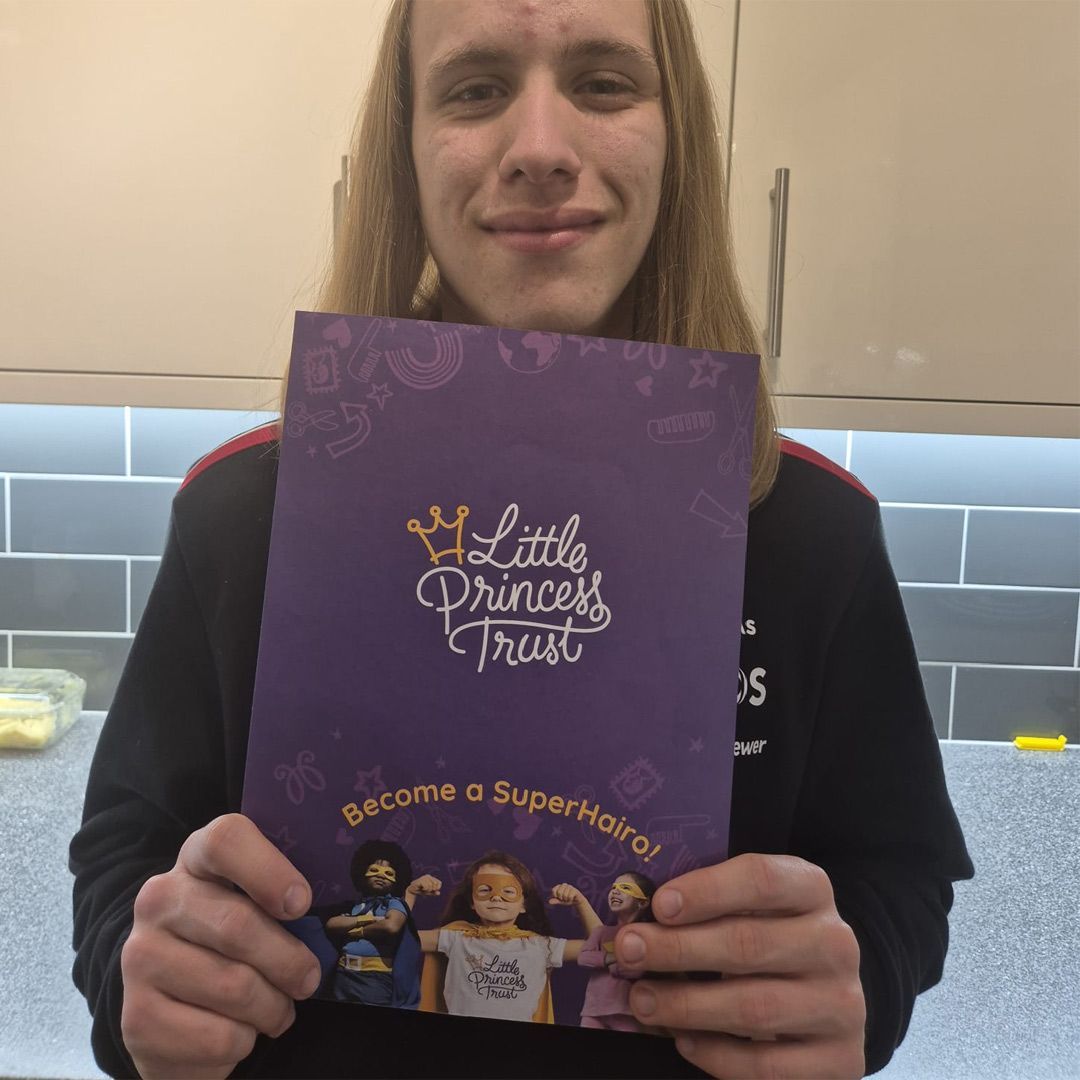 George is fundraising for the Little Princess Trust. He has been growing his hair for the last 3 years and will be donating this along with all of the money he raises. Here is the link to his Just Giving page - justgiving.com/page/george-hu…