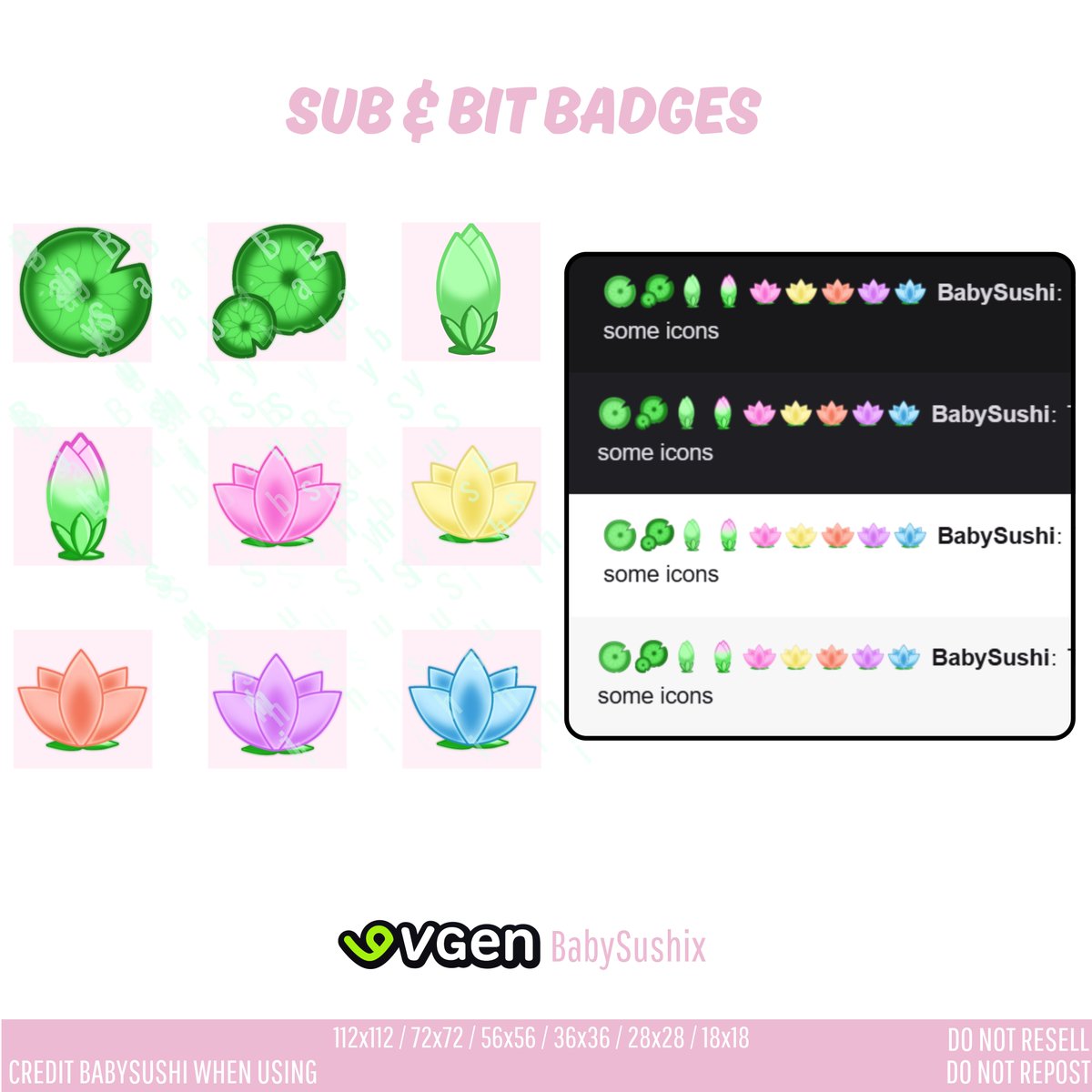 [ FREE/F2U ] TWITCH/DISCORD BADGES 🫧 

๑ RTs are appreciated  ๑  

Link below જ⁀➴  

#VTuberAssets #Vtuber