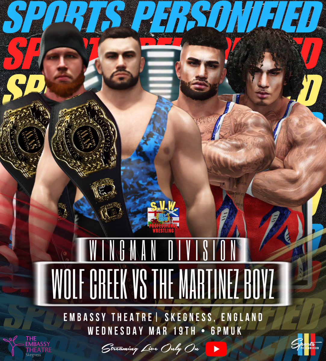 SVegasWrestling's tweet photo. The first 4 matches for @SVegasWrestling (WWE 2K24) Episode 46 live streaming Wednesday at 6PM UK time on the Skeg Vegas Wrestling YouTube channel https://t.co/xNS5sbuxesโฆ #likeforlikes #like #likeforlikeback #likesforlike #likeforfollow #liketime #wwe2k24 https://t.co/co77KPDMYx