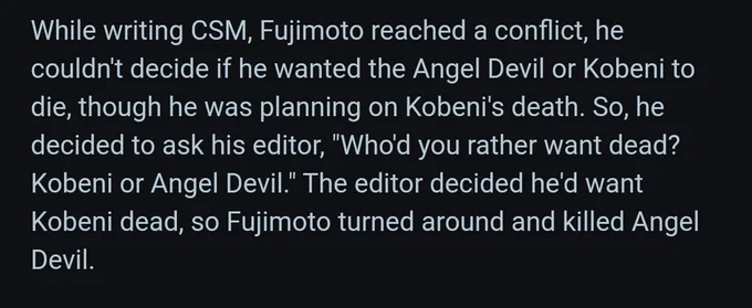 @rinneKO_art Fujimoto made me afraid of liking a character 