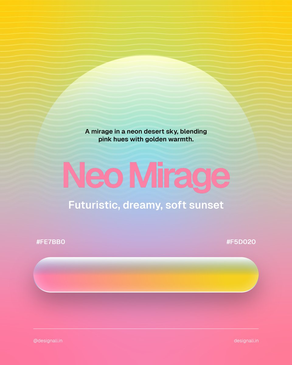designali_in's tweet photo. 🌸 Vibrant Gradient for your next design.

https://t.co/crmGygXYsj

#designali #designinspiration #graphicdesign #colorpalette #gradient #DesignGuide #VisualIdentity #designinspiration #designtrends #graphicdesign #adobe #adobeillustratortutorial https://t.co/lHvAUlwtKB