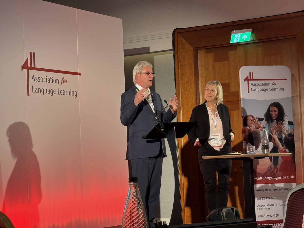 ALL Languages (@all4language) on Twitter photo Wonderful to hear from <a href="/AnnaLiseGordon/">Anna Lise Gordon</a> & <a href="/StevenFawkes/">Steven Fawkes</a> closing #LW2025 and plans for #LW2026 Steven & AnnaLise it was wonderful to have you as delegates, as exhibitors, sponsors and friends #all4language #mfltwitterati Wonderful to hear from <a href="/AnnaLiseGordon/">Anna Lise Gordon</a> & <a href="/StevenFawkes/">Steven Fawkes</a> closing #LW2025 and plans for #LW2026 Steven & AnnaLise it was wonderful to have you as delegates, as exhibitors, sponsors and friends #all4language #mfltwitterati