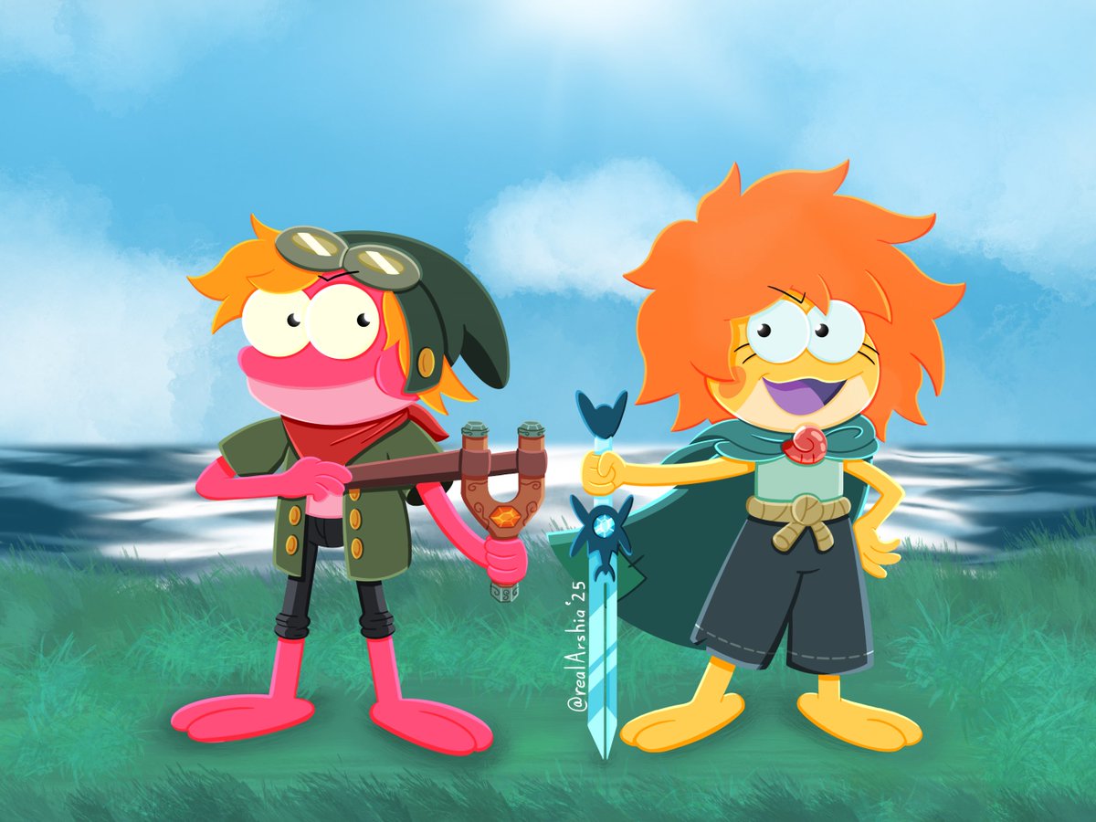 realARSHIA's tweet photo. My favorite dynamic duo of adventurers! β€οΈπ
#Amphibia_Contest #Amphibia #art #SprigPlantar #IvySundew https://t.co/9L855n1eKq
